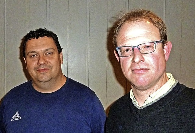 Volker Oschwald (links) und Werner Mar...on Vorgnger Bruno Kramer bernommen.   | Foto: Heidrun Simoneit