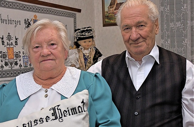 Wilhelmine und Andreas Bell in Dinglingen   | Foto: Wolfgang Beck
