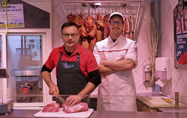 Experten rund ums Fleisch: Gerhard Kai...unternehmen des Jahres&#8220; freuen.   | Foto: Ruth Seitz