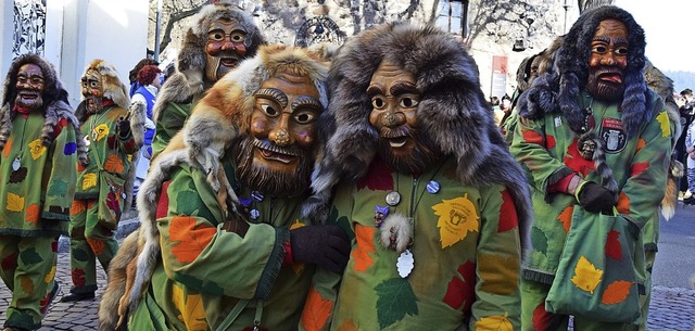 Bestens gerstet sind die Narrenzunft ...Maisenhardt-Joggele fr die Fasnacht.   | Foto: Hildegard Siebold 