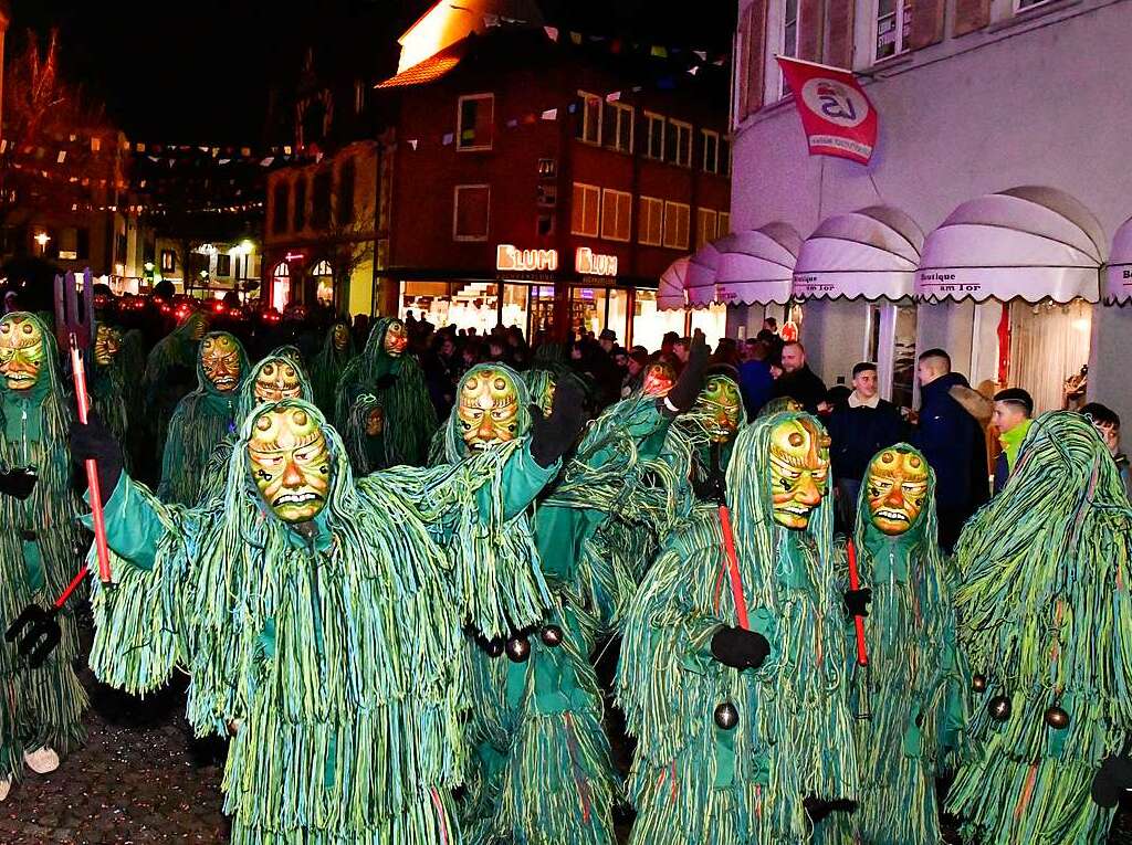 Narren und Besucher hatten beim Umzug durch die Innenstadt ihren Spa.