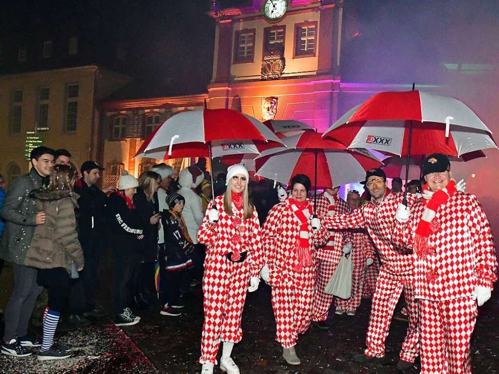 Narren und Besucher hatten beim Umzug durch die Innenstadt ihren Spa.