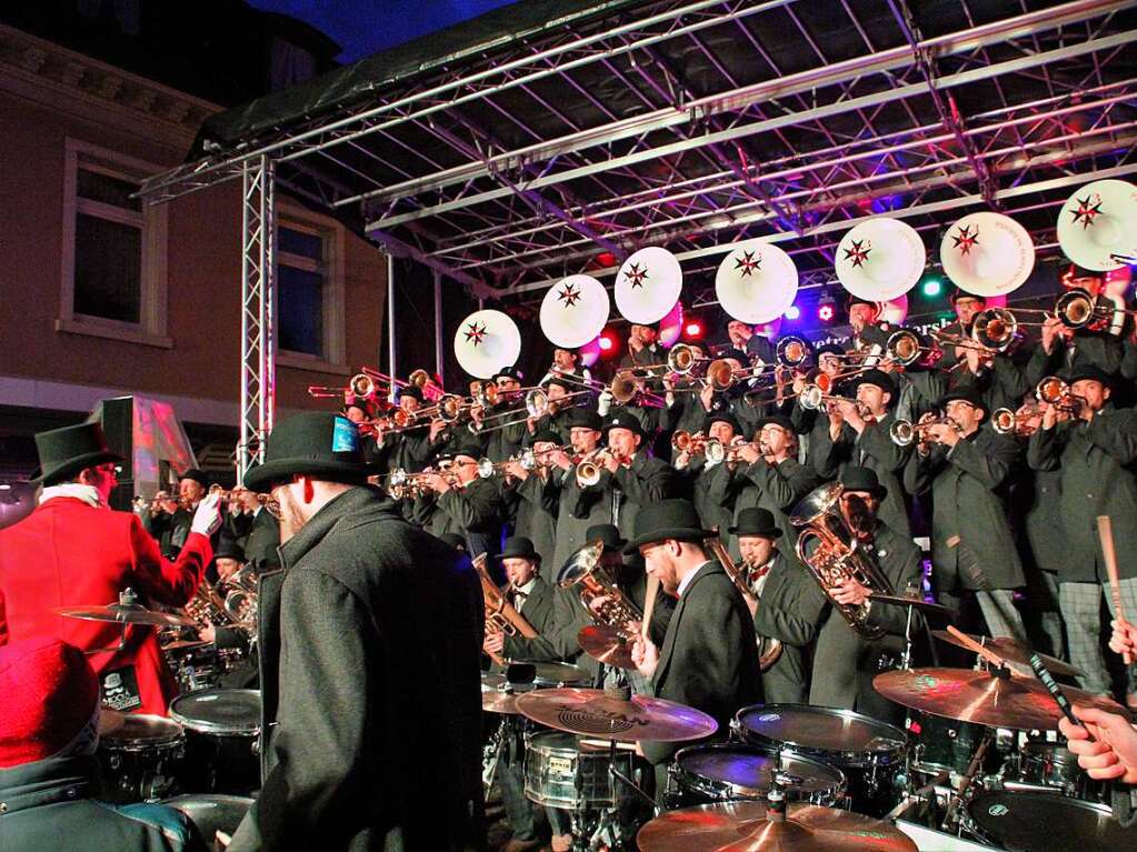 Gugge-Musiken aus Deutschland, Frankreich und der Schweiz sorgten fr ordentlich Sound in Heitersheim.