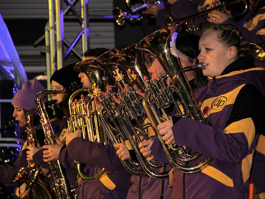 Gugge-Musiken aus Deutschland, Frankreich und der Schweiz sorgten fr ordentlich Sound in Heitersheim.