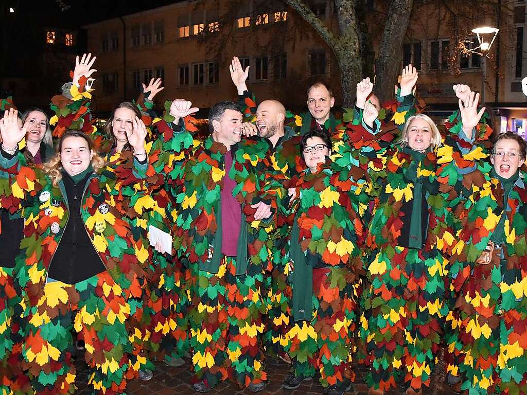 Die Gste aus der Gugge-Szene trugen in Rheinfelden klangvolle Namen: Kohlrtti-Chlpfer Horre, die Roli-Guggers aus Laufenburg, die Guggis 81 sowie die Xmen Group aus Schopfheim. Alle feierten den 50. Geburtstag der Ohrquler.