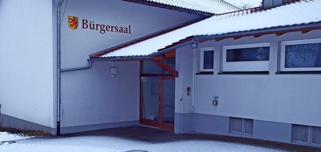 Der Brgersaal in Bergalingen kann die...t jetzt Plne fr dessen Umgestaltung.  | Foto: Wolfgang Adam