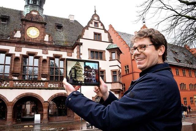 Mit der Zeitreise-App auf Tour durch Freiburg