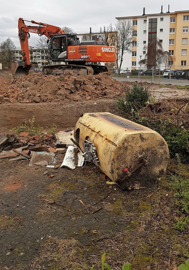 Der Bagger hat ganze Arbeit geleistet  | Foto: Gerhard Walser