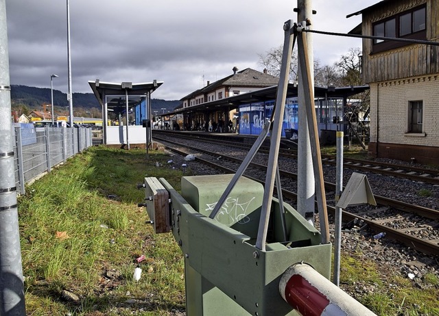 Nichts erinnert mehr daran, dass es am...iertes Gleis fr die Wehratalbahn gab.  | Foto: Stefan Ammann