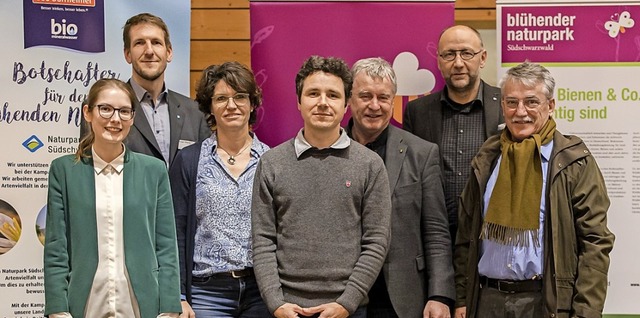 Sie pldierten beim &#8222;Forum Blhe...raft (Landesverband Badischer Imker).   | Foto: Naturpark