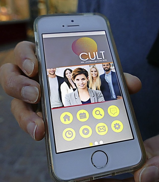 Eine App fhrt durch die Cult.  | Foto: Jannik juergens