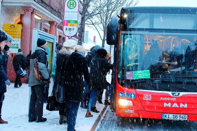 berall, wo an der Bahn gebaut wird, b... Schienenersatzverkehr (hier Titisee).  | Foto: Erich Krieger