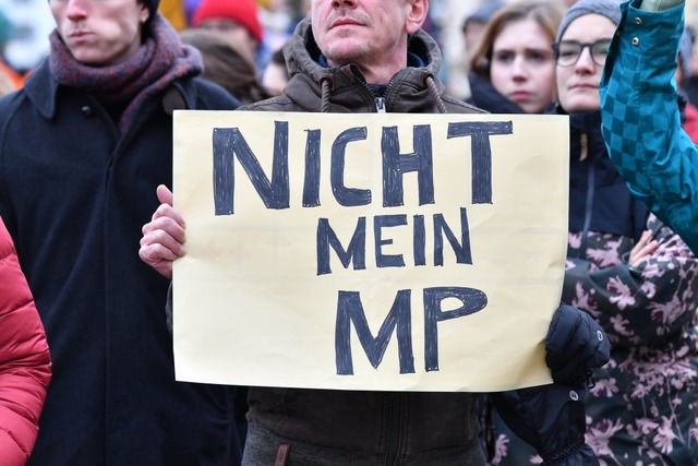 Thomas Kemmerich von der FDP wurde be...sterprsidenten von Thringen gewhlt.  | Foto: Martin Schutt (dpa)