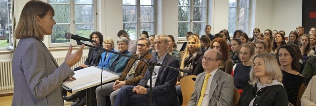 Seminarleiterin Nicole Krnkel-Schwarz...hullehrer, 72 Frauen und neun Mnner.   | Foto: Christine Storck-Haupt