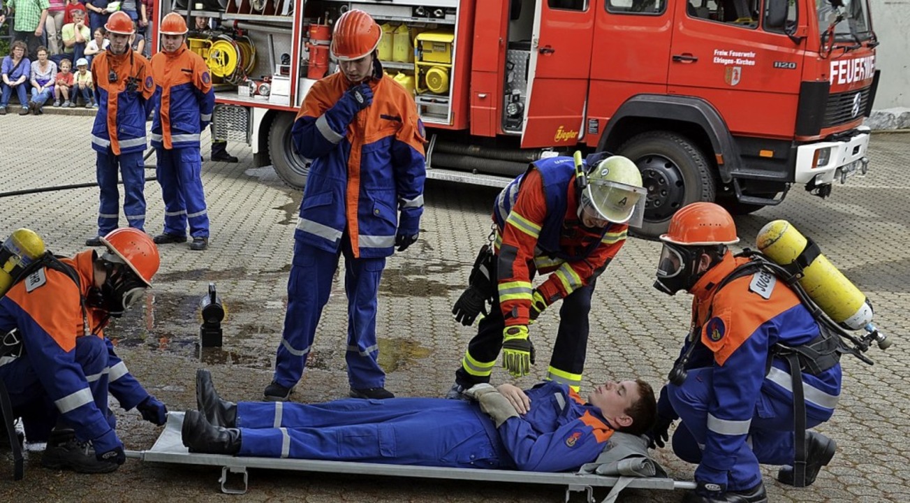 Die Jugendfeuerwehr Efringen-Kirchen bt immer montags.  | Foto: Marco Schopferer