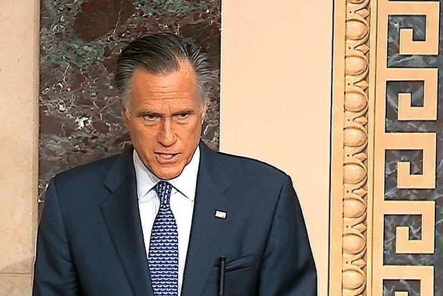 Mitt Romney und seine Rebellion gegen Trump