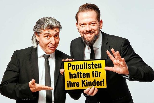 Das Satire-Duo Onkel Fisch will mit Lachen Populismus entschärfen