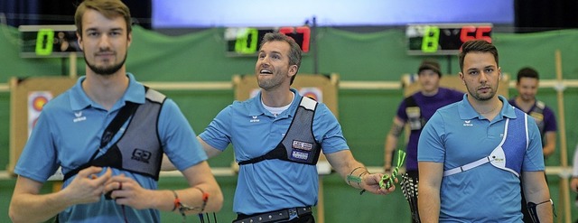 Die Freiburger Bogenschtzen Eike Jako...im entscheidenden Moment treffsicher.   | Foto: Patrick Seeger