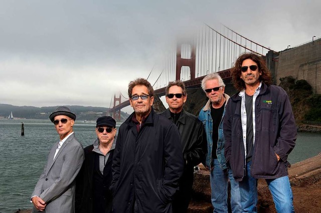 Nur noch auf Platte zu hren: Huey Lewis (Dritter von links) und The News  | Foto: Deanne Fitzmaurice/BMG