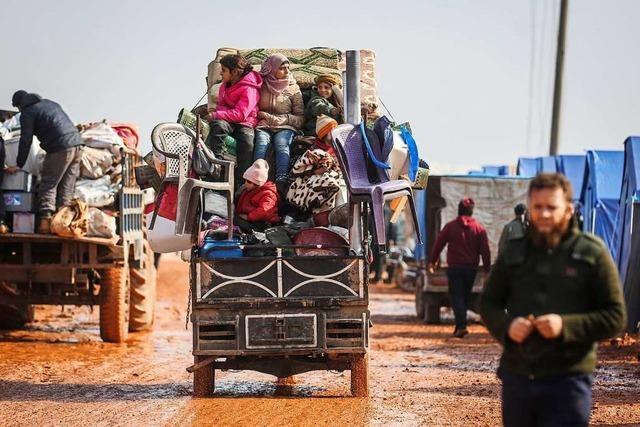 Im Nordosten Syriens fliehen Hunderttausende in eine Sackgasse