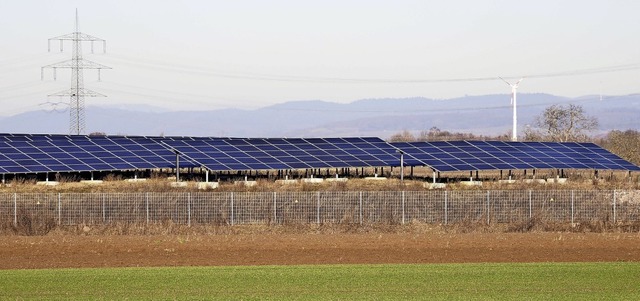 Die Solaranlage auf dem frheren Spren...er Klimapolitik der vergangenen Jahre.  | Foto: Michael Haberer