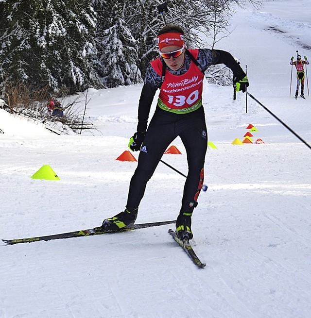 Mit Druck auf dem Ski beim Supersprint...eger Diogo Martins vom SC Hinterzarten  | Foto: Helmut Junkel