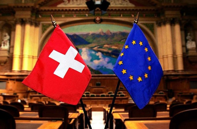 Viele Schweizer frchten, durch ein Ra...mit der EU an Souvernitt einzuben.  | Foto: Michael Stahl