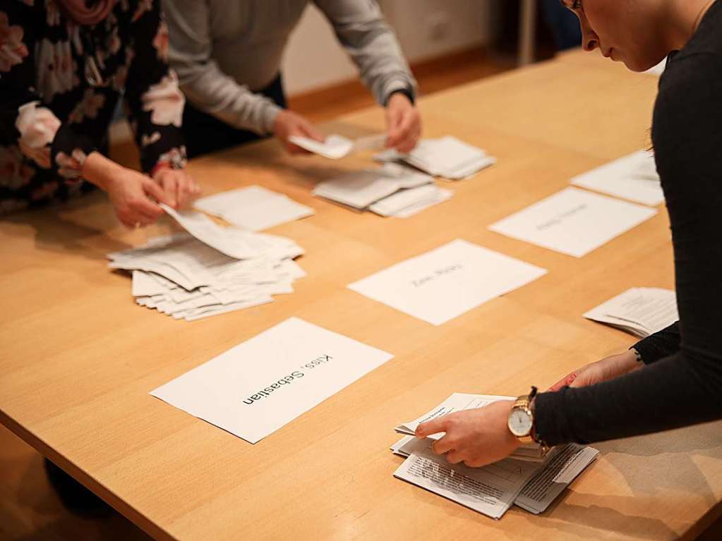 Spannende Auszhlung im Rathaus