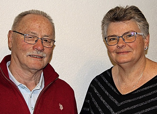 Vorsitzender Hans-Rudi Kiefer und Barbara Huber  | Foto: Ingrid Lafille
