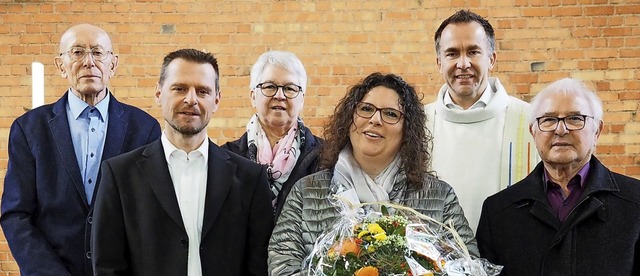 Thomas Westermann, Christine Hemberger...Gerd Mller (hinten von links) geehrt.  | Foto: privat