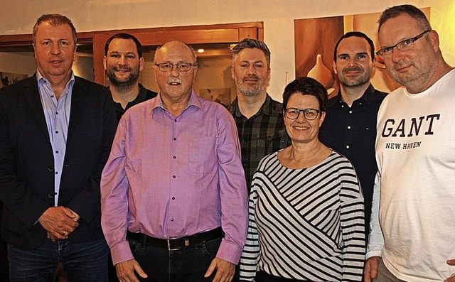 Der neu gewhlte Vorstand des TC Endin...t, Martin Schmidt und Holger Schmidt.   | Foto: Christiane Franz