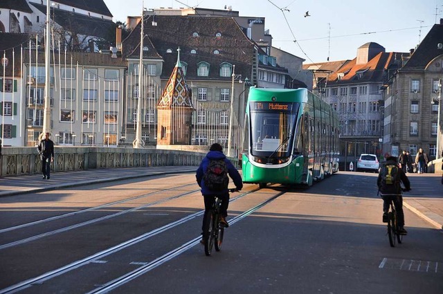 PNV und Langsamverkehr  haben in Basel Vorrang.  | Foto: Daniel Gramespacher