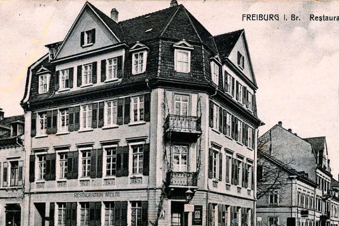 Die nach dem Besitzer benannte Restaur...einstraße auf einer Aufnahme von 1920.  | Foto: Archiv Manfred Gallo