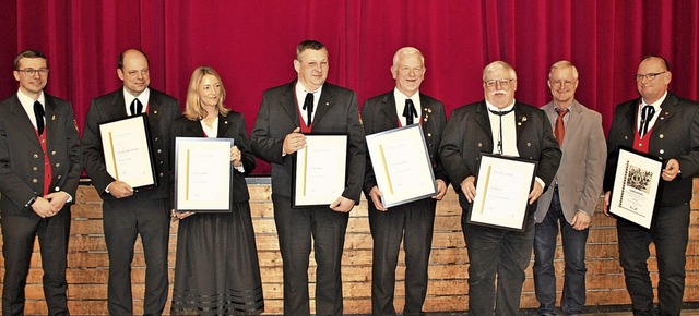 Martin Schtzle, Vizeprsident des Bla...er der Oberbergener Winzerkapelle aus.  | Foto: Laetitia Barnick