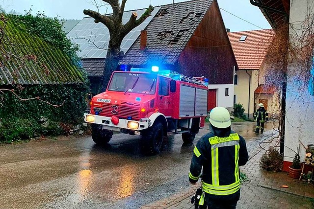 Die Feuerwehr-Abteilungen Waldkirch un...ormittag acht Einstze im Stadtgebiet.  | Foto: Feuerwehr Waldkirch