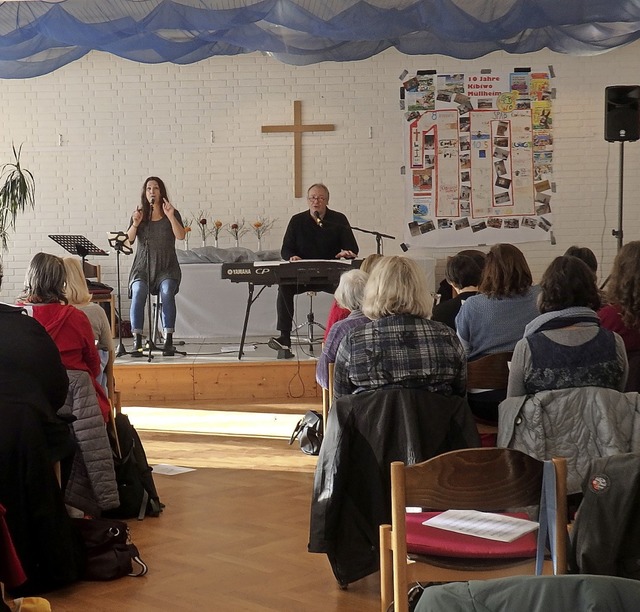 Beim Gospel-Workshop fr das Konzertpr...euereifer und Begeisterung gearbeitet.  | Foto: Bianca Flier