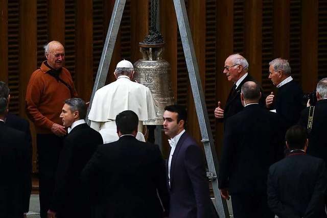 Papst Franziskus am Mittwoch bei der wchentlichen Generalaudienz im Vatikan.  | Foto: Evandro Inetti (dpa)