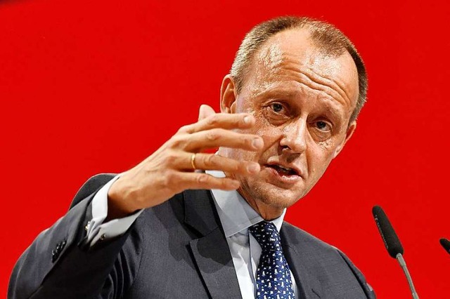Friedrich Merz im Dezember 2018, als e...einmal CDU-Vorsitzender werden wollte.  | Foto: JOHN MACDOUGALL (AFP)