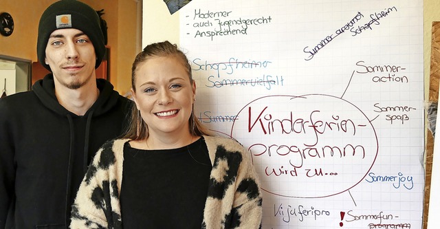 Ein bunt beschriebenes Plakat  zeugt d... Jugend- und Heimerzieher absolviert.   | Foto: Susanne Filz