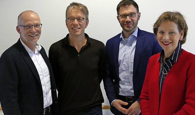 Bernhard Hoch, Armin Mller, Marco Clobes, Marion Dammann (von links)  | Foto: Michael Baas
