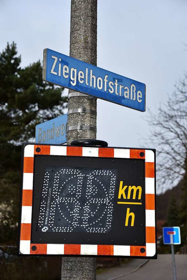Ab sofort wird in der Ziegelhofstrae Geschwindigkeit gemessen.  | Foto: Heinz und Monika Vollmar
