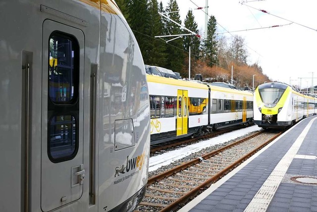 Am Bahnhof in Neustadt sitzen  acht Z...mmender Woche nicht eingesetzt werden.  | Foto: Tanja Bury