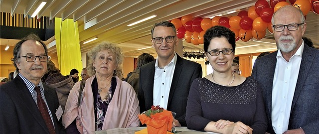 Die Teilnehmer der Podiumsdiskussion d...rt, Marion Gentges und Bertold Meier.   | Foto: Wolfgang Beck
