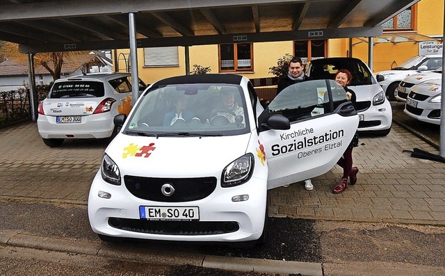 Die Kirchliche Sozialstation Oberes El...obile fr den tglichen Pflegedienst.   | Foto: Kurt Meier