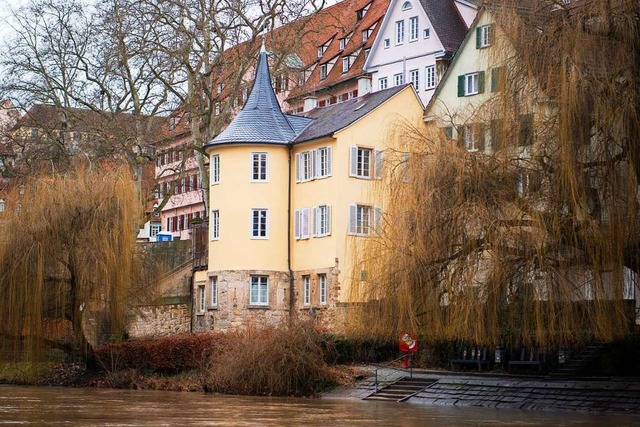 Der Neckar fliet vor dem Hlderlinturm.  | Foto: Tom Weller (dpa)