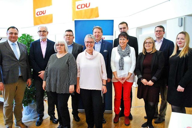 Der Vorstand des CDU-Kreisverbands Lr... Schuster, Tobias Benz und Xenia Buss.  | Foto: Thomas Loisl Mink