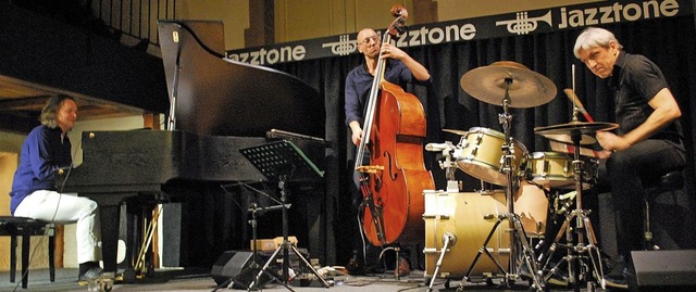 Das Walter Lang Trio mit (von links) W...geisterte mit frischem, modernem Jazz.  | Foto: Thomas Loisl Mink
