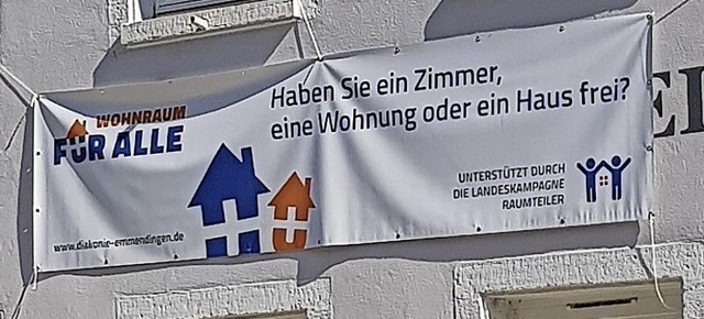 Im Haus zum Engel in der Karl-Friedric...fr die Initiative Wohnraum fr Alle.   | Foto: Gerhard Walser
