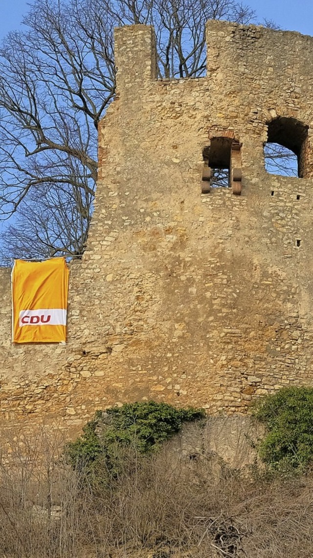 Burgfrieden fr einen Tag:  CDU-Matinee auf der Ruine Lichteneck  | Foto: Maik Uhlig
