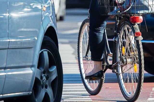 Symbolbild: In der Basler Strae ist eine Radfahrerin mit einem Auto kollidiert.  | Foto: Silas Stein